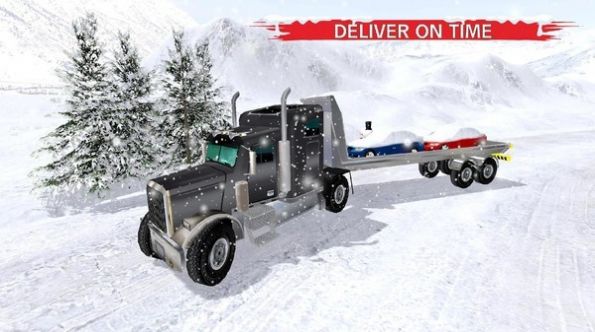 冬季雪卡车3D-游戏截图1