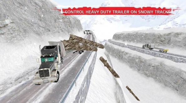 冬季雪卡车3D-游戏截图2